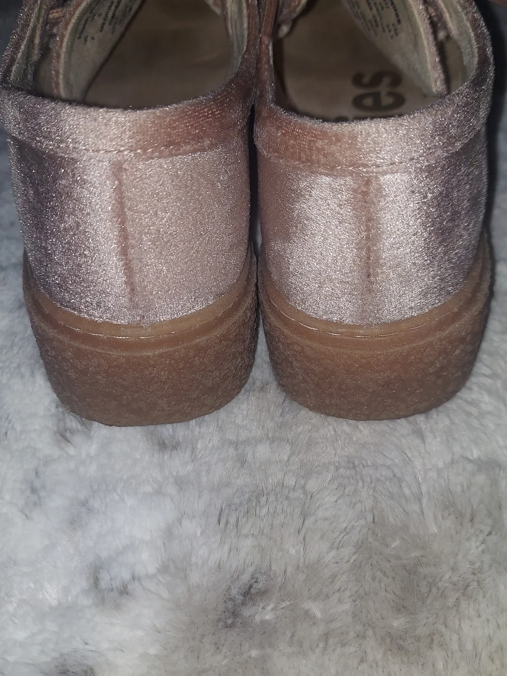 Dr. Scholl's Velvet Platform Lace-Up Shoes